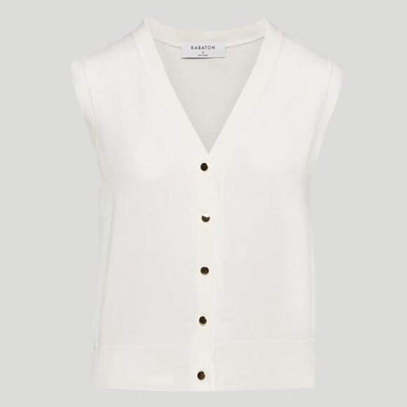 Aritzia Tops - NWT Aritzia Marsden Vest White/Cream Size M